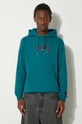 Памучен суичър Puma Classics Play Paris Hoodie щампа тюркоазен 626766