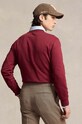 Polo Ralph Lauren bluza 710953718 burgundia SS25