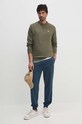 Barbour bluza bawełniana MOL0643 zielony AW24