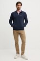 Barbour bluza bawełniana MOL0642 granatowy AW24