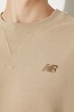 New Balance felpa in cotone Athletics French Terry Crew MT41506SOT
