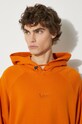 Bavlněná mikina Vans Premium Classics LX Hoodie Fleece oranžová VN000GZ152K1