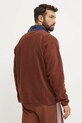 Îmbrăcăminte New Balance hanorac fleece MT43518ROK maro