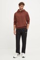 Bavlnená mikina New Balance MT41534ROK hnedá AW24