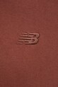 Bavlnená mikina New Balance MT41534ROK hnedá