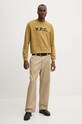 A.P.C. hanorac de bumbac sweat standard grand vpc GOTS COHBN.M27907 galben AW24