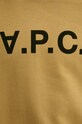 A.P.C. hanorac de bumbac sweat standard grand vpc GOTS COHBN.M27907 galben
