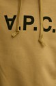 Bavlnená mikina A.P.C. hoodie standard grand vpc GOTS COHBN.M27908 zelená