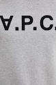 Βαμβακερή μπλούζα A.P.C. hoodie standard grand vpc GOTS COHBN.M27908 γκρί