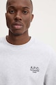 A.P.C. sweatshirt standard rue madame GOTS gray COHBV.M27913