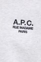 A.P.C. sweatshirt standard rue madame GOTS COHBV.M27913 gray