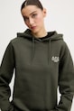 A.P.C. bluză hoodie standard rue madame GOTS COHBV.M27914 verde