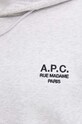 A.P.C. bluza hoodie standard rue madame GOTS COHBV.M27914 gri