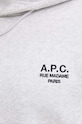 A.P.C. sweatshirt hoodie standard rue madame GOTS COHBV.M27914 gray