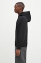 A.P.C. felpa in cotone hoodie boxy micro logo GOTS COHBX.H27911 nero AW24