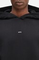 A.P.C. felpa in cotone hoodie boxy micro logo GOTS nero COHBX.H27911