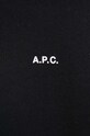 A.P.C. bluza bawełniana hoodie boxy micro logo GOTS COHBX.H27911 czarny
