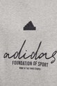 Bavlněná mikina adidas Brand Love IX1316 šedá