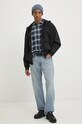 Bavlněná mikina Karl Kani 60220061 černá AW24