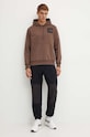 Μπλούζα The North Face Fine Hoodie NF0A89EU1OI1 καφέ AW24