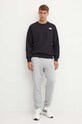 The North Face bluza Raglan Redbox Crew NF0A89FAJK31 negru SS25