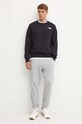 The North Face bluza Simple Dome Crew NF0A89FBJK31 negru SS25