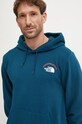 Βαμβακερή μπλούζα The North Face Expedition System τιρκουάζ NF0A89DE1NO1