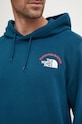 Βαμβακερή μπλούζα The North Face Expedition System NF0A89DE1NO1 τιρκουάζ