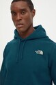 Суичър The North Face Hoodie Topographic тюркоазен NF0A89DS1NO1