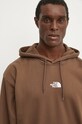 The North Face bluza bawełniana Zumu Hoodie brązowy NF0A89FJ1OI1