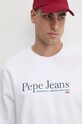 Хлопковая кофта Pepe Jeans SEAN белый PM582699