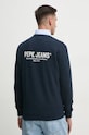 Odzież Pepe Jeans bluza SAM CREW PM582703 granatowy
