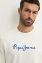 Βαμβακερή μπλούζα Pepe Jeans NEW JOE CREW λευκό PM582715