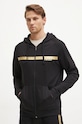 Bavlněná mikina BOSS s kapucí černá 50527451