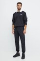 adidas Originals longsleeve bawełniany Adicolor IZ4806 czarny AW25