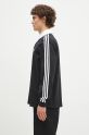 Хлопковый лонгслив adidas Originals Adicolor IZ4806 чёрный AW24