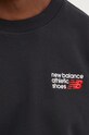 New Balance hanorac de bumbac MT41547BK negru