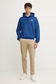 Lacoste felpa in cotone SH2754 blu SS25
