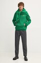 Хлопковая кофта Lacoste SH2754 зелёный AW24