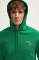 Хлопковая кофта Lacoste зелёный SH2754