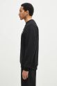 Drôle de Monsieur cotton sweatshirt Le Sweatshirt Slogan PERM.SW149.CO127.BL black AW24