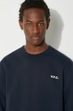 A.P.C. cotton sweatshirt Boxy Petit Vpc COHBR.H27916.TIQ navy