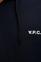 A.P.C. bluza bawełniana Boxy Petit Vpc COHBR.H27917.TIQ granatowy
