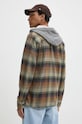 Одяг Бавовняна куртка-сорочка Quiksilver Sandbar AQYWT03367 зелений