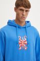 Quiksilver felpa Mercury Hoodie blu AQYFT03399