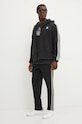 Fleecová mikina adidas Originals Fleece Hoodie IZ4802 černá AW24