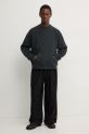 MM6 Maison Margiela felpa in cotone SH2GU0010.M25004 nero AW24