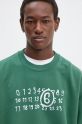 MM6 Maison Margiela cotton sweatshirt green SH2GU0011.M25004