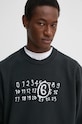MM6 Maison Margiela bluza bawełniana czarny SH2GU0011.M25004