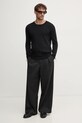 MM6 Maison Margiela sweter wełniany SH2HL0016.M13070 czarny AW24